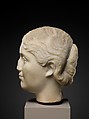 Marble portrait of a young woman, Marble, Roman