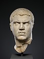 Marble portrait of the emperor Caracalla, Marble, Roman