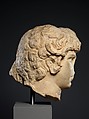 Marble portrait head of Antinoos, Marble, Roman