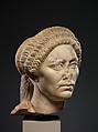 Marble head of a woman, Marble, Roman
