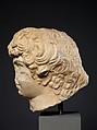 Marble portrait head of Antinoos, Marble, Roman
