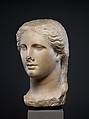 Marble head of a Ptolemaic queen, Marble, Greek