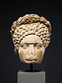 Portrait head of a woman, Marble, Roman