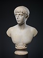 Marble bust of a youth, Marble, Roman