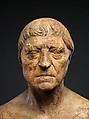 Marble portrait bust of an elderly man, Marble, Roman