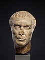 Marble portrait head of an elderly man, Marble, Roman