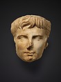 Marble portrait of the emperor Augustus, Marble, Roman