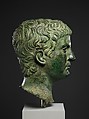 Bronze portrait of a man, Bronze, Roman