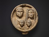 Marble funerary relief, Marble, Roman