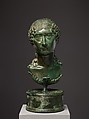 Bronze portrait bust of a Roman matron, Bronze, Roman