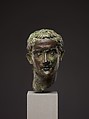 Bronze portrait head of the emperor Gaius (Caligula), Bronze, Roman