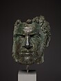 Fragmentary bronze portrait of the emperor Caracalla, Bronze, Roman