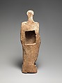 Terracotta statuette of a woman, Terracotta, Greek, probably Attic