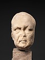 Marble portrait head of a man, Marble, Roman