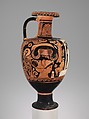 Terracotta hydria (water jar), Attributed to the APZ Painter, Terracotta, Greek, South Italian, Campanian