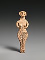 Terracotta statuette of a nude woman, Terracotta, Cypriot