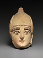 Terracotta head of a man, Terracotta, Cypriot