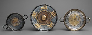 Gilt silver kylix, Silver-gilt, Greek