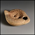 Terracotta oil lamp, Terracotta, Roman, Cypriot