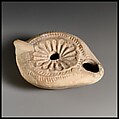 Terracotta oil lamp, Terracotta, Roman, Cypriot