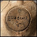 Terracotta oil lamp, Terracotta, Roman