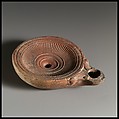 Terracotta oil lamp, Terracotta, Roman, Cypriot