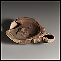 Terracotta oil lamp, Terracotta, Roman