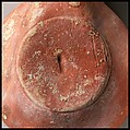 Terracotta oil lamp, Terracotta, Roman