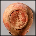 Terracotta oil lamp, Terracotta, Roman