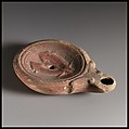 Terrocotta oil lamp, Terracotta, Roman