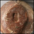 Terracotta oil lamp, Terracotta, Roman