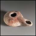 Terracotta oil lamp, Terracotta, Greek