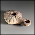 Terracotta oil lamp, Terracotta, Greek