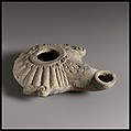 Terrracotta oil lamp, Terracotta, Greek