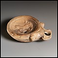 Terracotta oil lamp, Terracotta, Roman, Cypriot