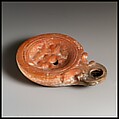 Terracotta oil lamp, Terracotta, Roman, Cypriot