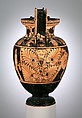 Terracotta volute-krater (bowl for mixing wine and water), Terracotta, Etruscan