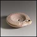 Terracotta oil lamp, Terracotta, Roman
