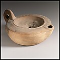 Terracotta oil lamp, Terracotta, Roman