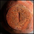 Terracotta oil lamp, Terracotta, Roman