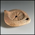 Terracotta oil lamp, Terracotta, Roman, Cypriot