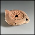 Terracotta oil lamp, Terracotta, Roman, Cypriot