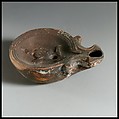 Terracotta oil lamp, Terracotta, Roman, Cypriot