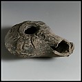 Terracotta oil lamp, Terracotta, Greek