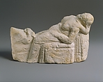 Limestone statuette of a childbirth scene, Limestone, Cypriot