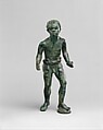 Bronze statuette of a Black African youth, Bronze, Greek