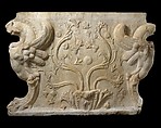 Marble trapezophoros (table support), Marble, Roman