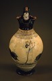 Terracotta oinochoe (jug), Painter of London B 620, Terracotta, Greek, Attic