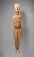 Marble female figure, Attributed to the Bastis Master, Marble, Cycladic