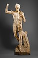 Marble statue of a wounded warrior, Marble, Roman
